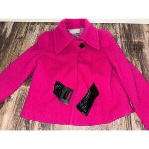 Vintage Emil Rutenburg 100% Wool Pink Peacoat size 8